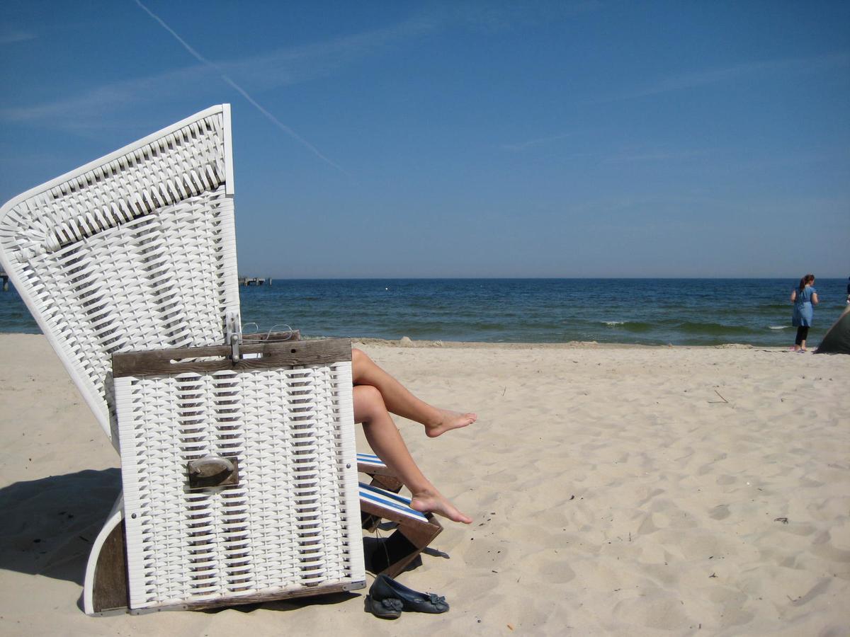 Residenz Bleichroeder - 25 Mit Strandkorb ゼーバート・ヘリングスドルフ エクステリア 写真